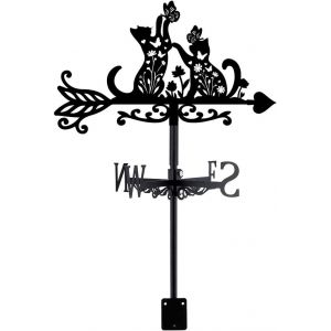 Nouvelhorizonstore-Girouette De Jardin Exterieur En Forme De Papillon Pour Toit Girouettes En Forme De Chat Girouette Pour Abri De Jardin Indicateur De Direction Du Vent Deco Exterieur - Neuf