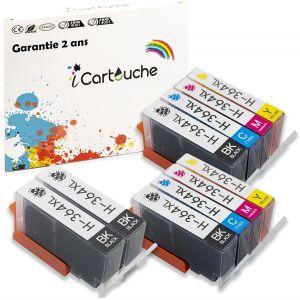 ERYI-Cartouches D'Encre Compatible Pour Hp 364Xl Deskjet 3070 3520 Officejet 4610 4620 Photosmart 5510 5520 6510 6520 7510 7520 C3640 C5300 C5380 C5390 C6300 C6340 C6350 C6380 (4Bk 2C 2M 2Y) - Neuf