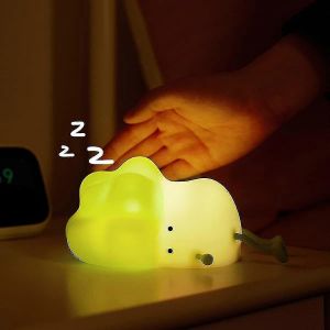 Led Couché Canard Plat,3 Niveaux Dimmable Pépinière,Mignon S Silicone Up-Cabbage - Neuf
