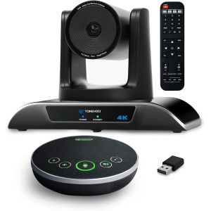 ChenQuanSarl-4K Ai Auto-Tracking 5X Zoom Numérique Usb3.0 124° Caméra Ptz Grand Angle Et Mains Libres Pour Zoom Teams Et Plus (Caméra Ptz 4K 5X + Microphone Bluetooth) - Neuf