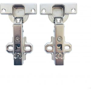 110 Degr&eacute; Plein Recouvrement Standard Charni&egrave;res SANS M&eacute;canisme de Fermeture Amortie Intermat 9943 Charniere pour Armoires de Porte Cuisine Compl&egrave;tement en Applique Lot de 2 - Neuf