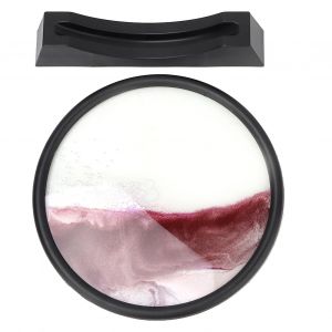 Peinture de sable fluide 3D, decoration de sablier, peinture de paysage fluide, decor de sables mouvants (violet) - Neuf
