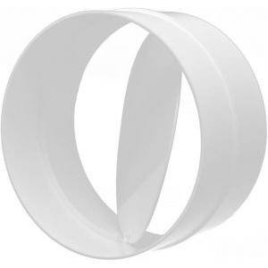 KALANKA-Valve de retour 100 mm pour ventilation Pipe connecteur PVC u2013 Pièce de raccordement circulaire HVAC avec flux unidirectionnel - Flux d'air en plastique à lame à clapet à action automatiq - Neuf