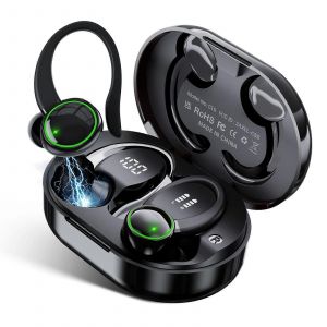 Casque Bluetooth 5.3 stereo 3D avec contour d'oreille, controle tactile 40H, pour Samsung Galaxy S22+ - Neuf
