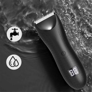 Tondeuse À Poils De Corps Tondeuse À Poils D'aine Rechargeable Rasoir Électrique À Lame En Céramique Avec 2 Peignes De Guidage Bo - Neuf