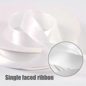 Lot De 4 Rubans Blancs,15 Mm X 22 M,Pour Emballage Cadeau,Ballons - Neuf