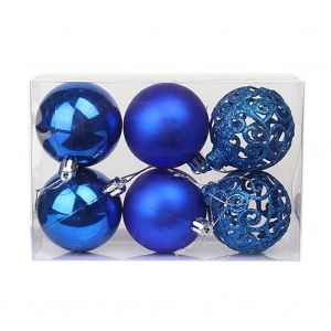 6PCS Boule de No&euml;l Plafond d'Obturation Lumineux Creux de Ballon Chris - Neuf