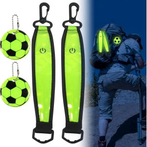 Jgd-Cartable Avec Lumi&egrave;re Clignotante Led, R&eacute;flecteurs Magn&eacute;tiques, Clignotants Led, R&eacute;fl&eacute;chissants, R&eacute;flecteurs Pour Enfants, &Eacute;tanche, R&eacute;flecteur De Lumi&egrave;re De S&eacute;curit&eacute; Pour Sac &Agrave; Dos, Course, V&eacute;lo, - Neuf