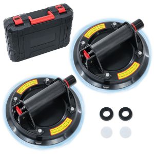 VornixorSarlshop2 x Ventouse Vitrier,Ventouse Carrelage,Ventouse Pare Brise,Charge Maximale 220kg/480lbs,L&egrave;Ve-Verre &agrave; Ventouse, Industriel &agrave; Ventouse Pour Les Fen&ecirc;Tres, Le Verre, Les Tuiles Et Le Gra - Neuf