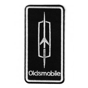 &Eacute;cusson Brod&eacute; Oldsmobile Rocket Patch Thermocollant Noir & Blanc 10 X 5 Cm - Neuf