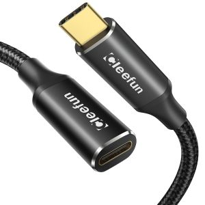 2Pack 1M Cable Rallonge USB C, USB 3.2 Cable USB C Mâle vers Femelle Prend 10Gbps Sync 100W Charge pour MacBook Pro/Air, pour iPhone 16/15, Galaxy S25/S24/S23/S22, Pixel 9/8/7/6, Pad, Hub - Neuf