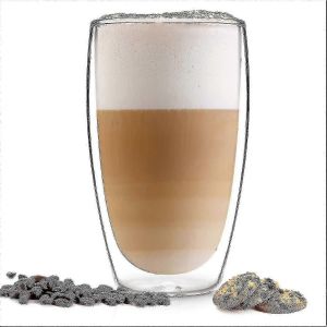 Verres Design Latte Macchiato (4 X 450ml) - Verres À Double Paroi En Verre Borosilicate - Neuf