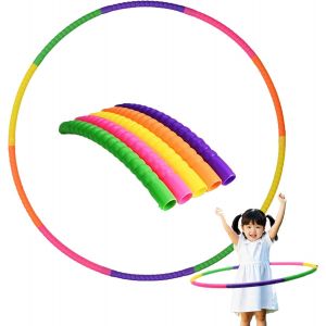10 Sections Hula Fitness Hoop Plastique Amovible Cercle Hola Hoop D&eacute;tachable Hula-Hoop &Agrave; Assembler R&eacute;glable Pneus Hula Cerceau Hoop Pour Danse Gym Et Amusants Et Fitness - Neuf