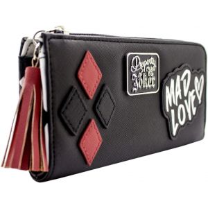 Harley Baddie Quinn Propri&eacute;t&eacute; Du Joker Amour Fou Porte-Monnaie/Portefeuille Pochette Poche &Agrave; Monnaie & Porte-Cartes, Noir - Neuf