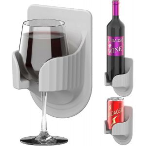 Porte-Verre &Agrave; Vin, Porte-Boisson, Porte-Gobelet Mural En Silicone Pour Salle De Bain / Vr / Camion, Bi&egrave;re / Vin / Cadeau D'anniversaire. Hy - Neuf