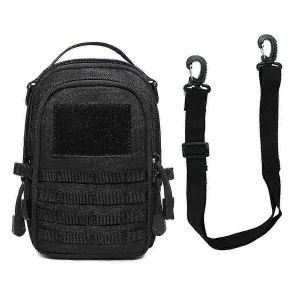 Poche De Taille Organisateur Sac À Dos Sports De Plein Air Voyage Randonnée Camping Accessoires Sac Noir Avec Ceinture D'épaule - Neuf