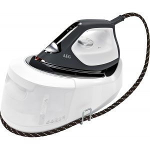 ChenQuanSarl-St6-1-8Eg Centrale Vapeur (4 Programmes Pour Chaque Tissu), Chauffe Rapide, Lumière Durable, Pression 6 Bars, Effet Pressing 360 G, Semelle Anti-Rayures, Réservoir D'Eau 1,2 L) Blanc/Gri - Neuf