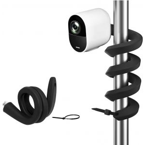 Support Flexible Universel Compatible Avec L'eufycam 1/2/2c/2c Pro/3/3c/E/S3 Pro,Arlo Pro 4/Pro 3/Pro 2/Ultra/Ultra 2/Essential 2(Xl),Reolink Argus 2,(Noir,1pcs) - Neuf