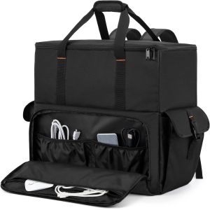 acdsgd-Mallette de Transport pour Tour d'Ordinateur de Bureau, Sac &agrave; Dos PC pour Bo&icirc;tier de Processeur Principal d'Ordinateur, Clavier, C&acirc;ble et Souris, &Eacute;couteurs, Sac Uniquement, Noir - Neuf