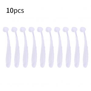 Lot De 10 Leurres Artificiels En Plastique Souple De 5 Cm Pour Poissons, Appats Pour Vers, Larves, Accessoires Pour Materiel De Peche C - Neuf