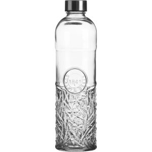Shiba-Bouteille D'eau Élégante - Bouteille D'eau Orientale En Verre De 1 L Avec Bouchon À Vis, Hermétique Pour Eau, Jus Dans Le Ré[5 - Neuf