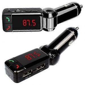 Kit de voiture LCD compatible Bluetooth MP3 Chargeur USB mains libres pour iPhone - Neuf