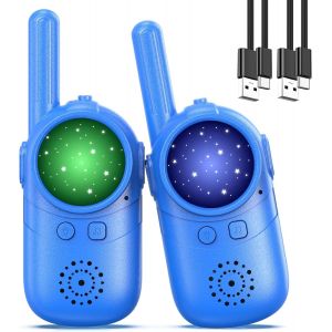Talkie Walkie Enfants Rechargeable, 48 Heures De Temps De Travail, Cadeaux D'anniversaire Pour Garçons Et Filles, Jouets De Plein Air Pour Enfants De 1 À 3 Ans - Neuf