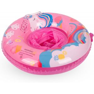 Flotteur De Piscine Gonflable Pour Bébé Fille De 6 À 36 Mois Avec Siège, Bouée De Natation Gonflable Pour Nourrissons Et Tout-Petits De 1 À 3 Ans (Licorne) - Neuf