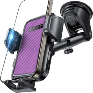 Support Telephone Voiture Tableau De Bord, Support T&eacute;l&eacute;phone Voiture Ventouse Solide Pare-Brise, Porte Telephone Voiture Silicone Antid&eacute;rapant, Attache Voiture Rotatif Pour Samsung Smartphones - Neuf