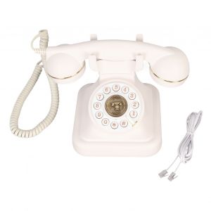 TéLéPhone Fixe Antique RéTro, TéLéPhone Filaire à Gros Boutons, TéLéPhone Fixe DéCoratif Vintage Pour La Maison, Le Bureau Et L'hôTel - Neuf