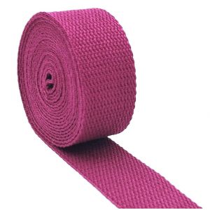 AnseTendance - 32mm x 10 mètres de sangle de sac en coton pour sacs à main à dos sac banane anse bandoulière bag straps créations sacs fait main couture de vêtements artisanat couleur : Framboise - Neuf