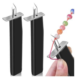 Outil De Nouage De Perles De Bijoux 2 Pièces Pour Créer Les N?uds Sécurisés, Outil De Fabrication De Bijoux En Perles Pour La Fabrication De Bijoux Enfilage - Neuf