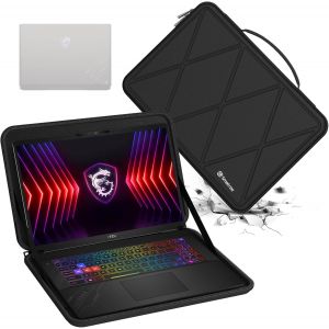 Housse De Protection Rigide En Eva Compatible Avec 17 Pouces Msi Crosshair 17 Hx D14V, Msi Pulse 17 Ai C1V, Msi Sword 17 Hx B14V Slim Et Anti-Choc Case Notebook Sac (X8319) - Neuf