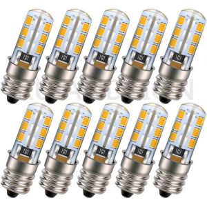 SJZG-Ampoule Led E12 220V 3W Veilleuse Blanc Chaud 2835 24Smd Pour Chandelier Pendentif Candélabre Lumière Décorative Lampe Extérieure Chambre Appliques Murales (Lot De 10) - Neuf