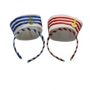 2pcs Matelot De La Marine Avec Casquette, Bandeau, Marin, Marin, Marin, Marine, Accessoire, Bandeau, Chapeau, Costume, Carnaval, Fête, Carnaval - Neuf
