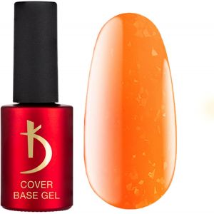 Sjzg-Odi Professional - Vernis Semi Permanent - Orange N&eacute;on Brillants Flocons Camouflage - Vernis Gel Uv Semi Permanent Gel Ongle -7ml- Base Gel Cover Orange Flaes - Base Coat - Neuf