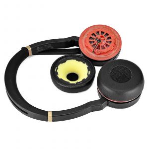 Coussinets d'oreille en cuir de remplacement Housse de coussin Coussinets pour -Casque Jabra evolve 75 75+ / 75 75MS - Neuf