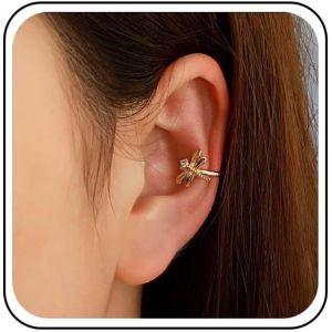 Kal-Boucles D'oreille Libellule Boho Cz Boucles D'oreille Libellule Or Boucles D'oreille Libellule Cartilage Petites Boucles D'oreille Insecte Boucles D'oreille Non Percées Bijoux Pour Femmes - Neuf