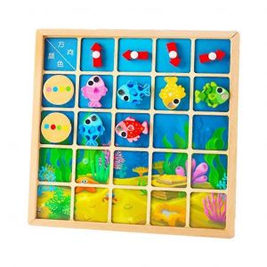 Puzzle Sensoriel Tableau Direction Cognitif Poisson Éducatif - Neuf