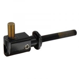 Gond de portail M12 orientable Ø 12 mm, à sceller, réglage 40-50 mm, coloris noir - Neuf