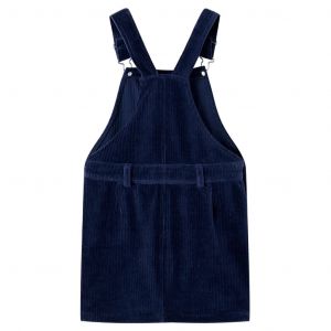 Robe Salopette Pour Enfants Velours C&ocirc;tel&eacute; Bleu Marine 128 - Neuf