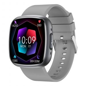 Montre Connect&eacute;e &Eacute;cran Ips Ecg &Eacute;tanche Bluetooth Autonomie Longue Dur&eacute;e Gris Yonis - Neuf