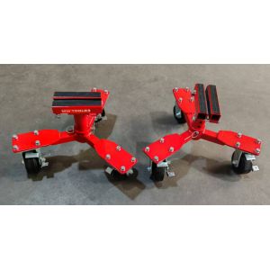 Set de 2 chariots pour ch&acirc;ssis automobile - 800 kg MW Tools AWD160 - Neuf