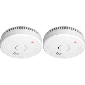 ELRO FS180111 D&eacute;tecteur de fum&eacute;e - Conforme &agrave; la Norme europ&eacute;enne EN14604, Blanc (Lot de 2) - Neuf