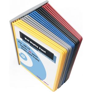 SUBZONAL-Pupitre Pr&eacute;sentoir Mural 20 Panneaux d'Affichage A4 Assortie, Support Kit Mural, Consultation Pr&eacute;sentation Documents Entrep&ocirc;t Atelier Laboratoire Bureau etc. Multicolore TKD8222-20x Bunt - Neuf