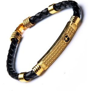 Eryi-Rudraksha Shiv Om Trishul Damroo Kada Pour Homme | Bracelet Manchette Lord Shiva Bahubali Pour Homme | Kada Religieux En Laiton | Bracelet De Taille Libre Pour Rakshabandhan - Neuf