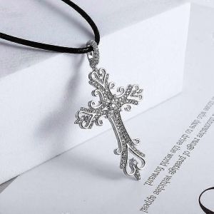 Belle Croix Set Zircone Bijoux Collier Pendentif Religieux Chr&eacute;tien Pour Hommes Femmes Punk Bijoux Bijoux Charme Bijoux - Neuf