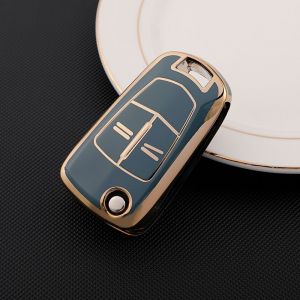 (Gris) Porte-Clés Pour Opel Atlas/Inzia Snap-On Andra/Merina/Safari Accessoires De Voiture - Neuf