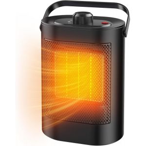 Chauffage d'appoint Economique, Chauffage C&eacute;ramique PTC, 3 Modes, Protection Contre Surchauffe & Basculement,Portable Radiateur Electrique pour Chambres Bureaux [&Eacute;conomie d'&eacute;nergie A] - Neuf