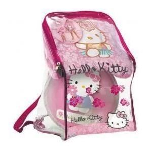 Set Poncho Et Ballon Hello Kitty - Marque Hello Kitty - Rose - Enfant - Fille - Pvc - Diam&egrave;tre 23 Cm - Neuf